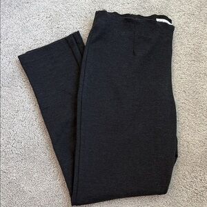 Calvin Klein Charcoal Textured Pull On Trousers Size 12